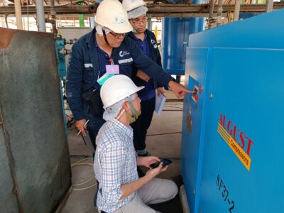 การตรวจประเมินเบื้องต้น (WalkThrough Energy Audit) ในระบบผลิตและส่งจ่ายอากาศอัด บริษัท สยาม ควอลิตี้ สตาร์ช จำกัด (โรงงานชัยภูมิ)