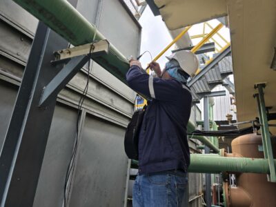 การตรวจวัดอัตราการไหลของหอผึ่งน้ำ