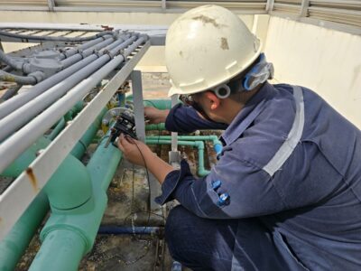 การตรวจวัดอัตราการไหลของหอผึ่งน้ำ