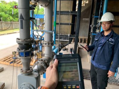 การตรวจวัดอัตราการไหลของปั๊มสูบจ่ายน้ำ (ระบบ UF Suction Pump)