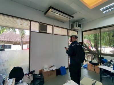 การตรวจวัดอุณหภูมิและความชื้นสัมพัทธ์ของเครื่องปรับอากาศแบบแยกส่วน