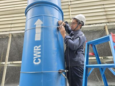 การตรวจวัดอัตราการไหลของหอผึ่งน้ำ